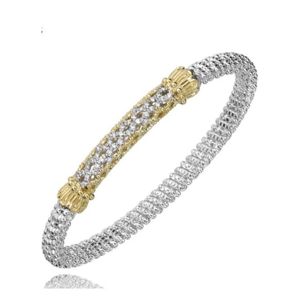 Alwand Vahan .28ctw Diamond Bracelet - Sterling Silver and 14k Yellow Gold Lumina Gem Wilmington, NC