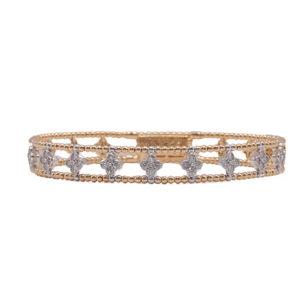 Heera Moti .78ctw Diamond Flex Bangle Lumina Gem Hampstead, NC