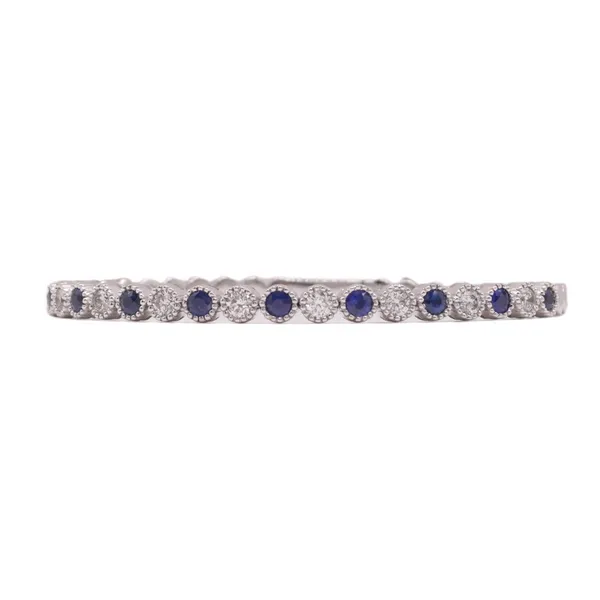 Heera Moti Sapphire and Diamond Flex Bangle Lumina Gem Hampstead, NC
