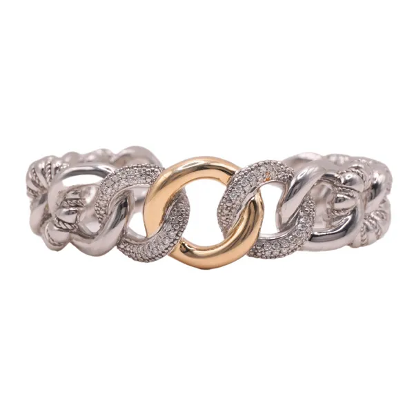 Piyaro .54ctw Diamond Link Hinged Cuff Lumina Gem Hampstead, NC