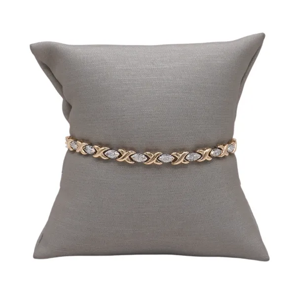 1.50ctw Diamond and 14k Two Tone Gold Bracelet Lumina Gem Hampstead, NC