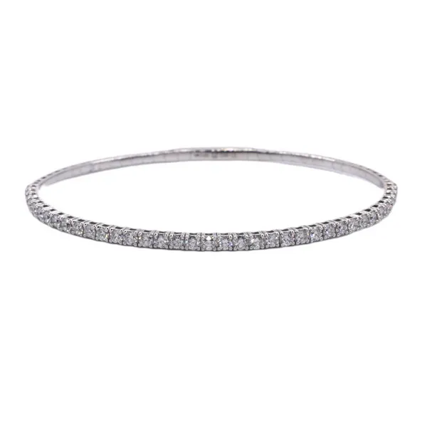 1.50ctw Diamond Flex Bangle- 14k White Gold Lumina Gem Hampstead, NC