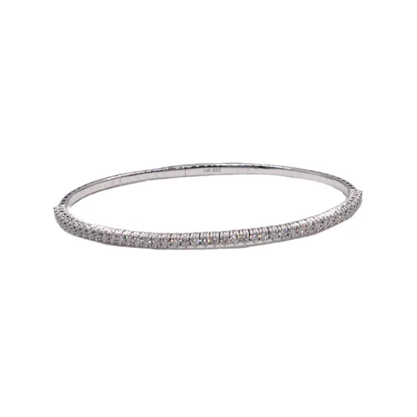 .50ctw Half Around Diamond Flex Bangle- 14k Yellow Gold Lumina Gem Hampstead, NC