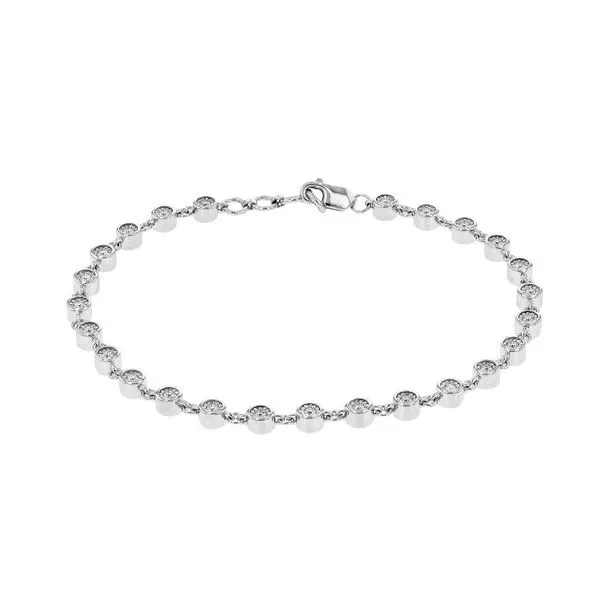Allison Kaufman .70ctw Diamond Station Bracelet- 14k White Gold Lumina Gem Hampstead, NC