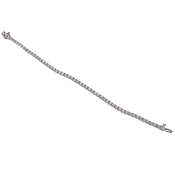 5ctw Lab Grown Diamond Tennis Bracelet-14k White Gold Image 2 Lumina Gem Hampstead, NC