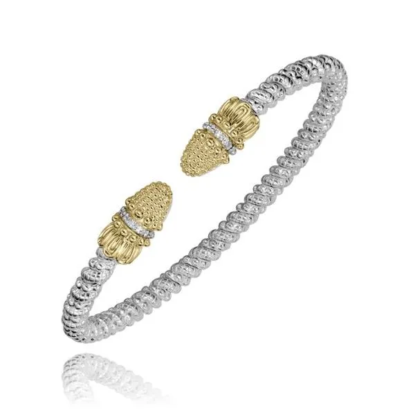 Vahan .08ctw Diamond Cuff- Stelring Silver Lumina Gem Hampstead, NC