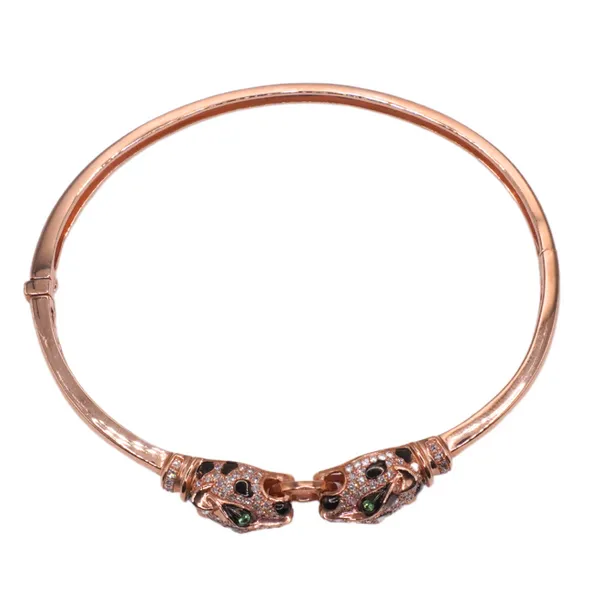 Effy Diamond Panther Hinge Bangle- 14k Yellow Gold Image 3 Lumina Gem Hampstead, NC