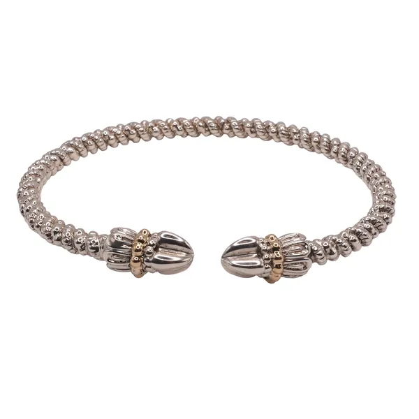 Alwand Vahan Sterling Silver Cuff with 14k Yellow Gold Accents Lumina Gem Hampstead, NC
