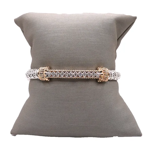 Alwand Vahan Sterling Silver and 14k Yellow Gold Bracelet with Diamond Accents Image 2 Lumina Gem Hampstead, NC