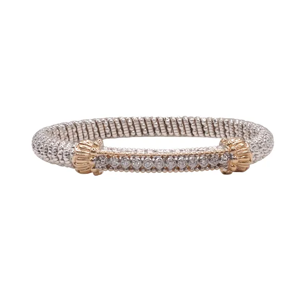 Alwand Vahan Sterling Silver and 14k Yellow Gold Bracelet with Diamond Accents Lumina Gem Hampstead, NC