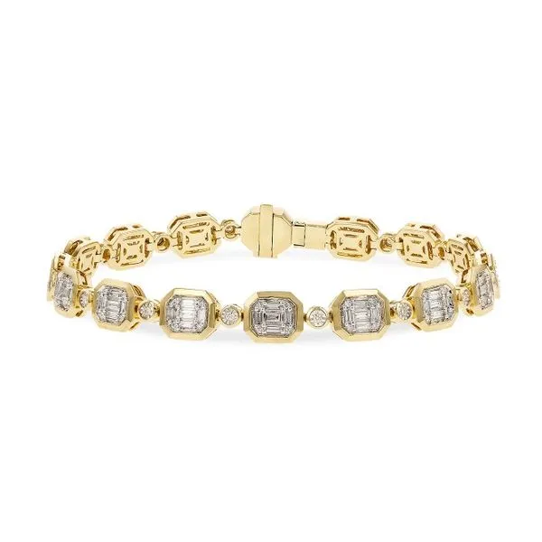 Allison Kaufman 1.30ctw Diamond Bracelet- 14k Yellow Gold Lumina Gem Hampstead, NC