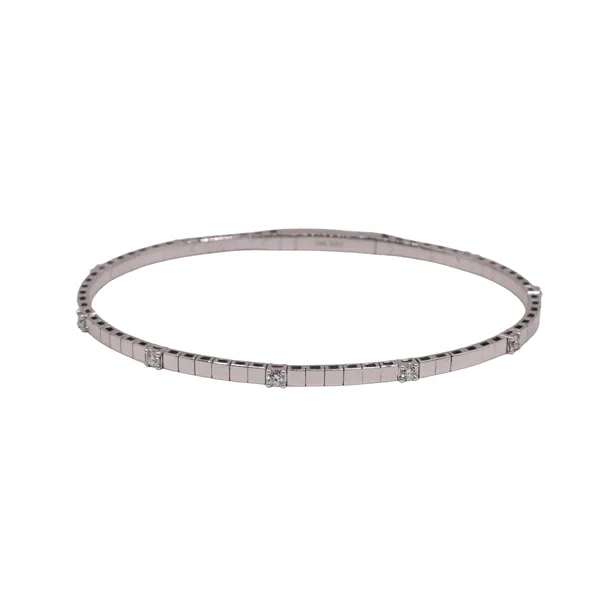 .32ctw Diamond Flex Bangle- 14k White Gold Lumina Gem Hampstead, NC