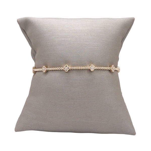 Diamond Flexible Bangle-14k Yellow Gold Lumina Gem Wilmington, NC