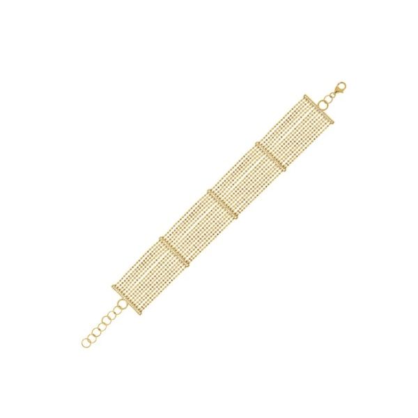 Luvente .30ctw Diamond Bracelet- 14k Yellow Gold Lumina Gem Wilmington, NC