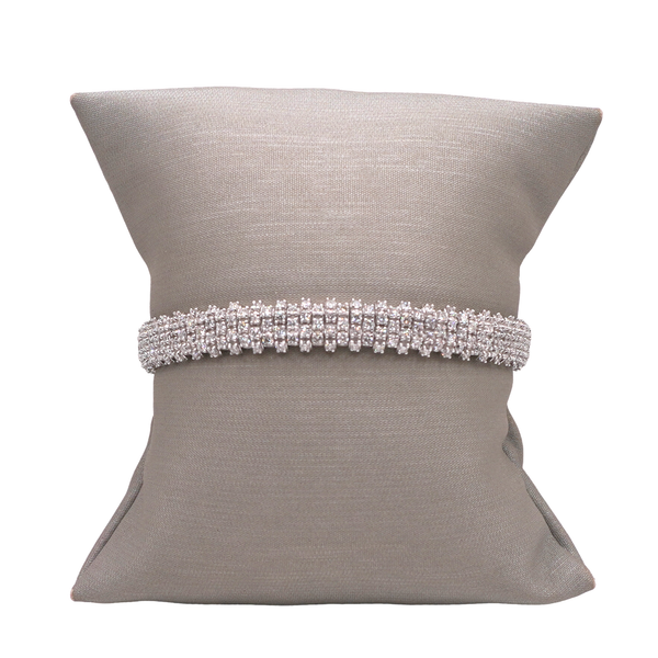 4.70ctw Diamond Pickleball Bracelet- 14k White Gold Lumina Gem Wilmington, NC