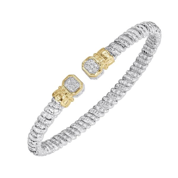 Vahan .11ctw Diamond Cuff- Sterling Silver Lumina Gem Wilmington, NC