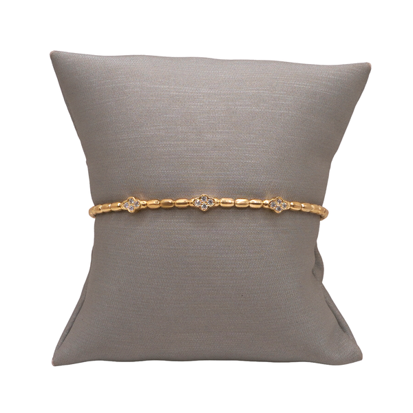 Marika Desert Gold Diamond 3 Station Flex Cuff- 14k Yellow Gold Image 2 Lumina Gem Wilmington, NC