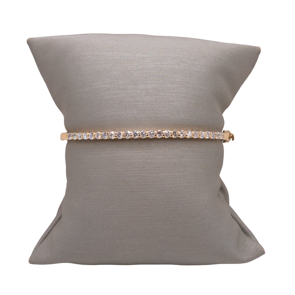 1.44ctw Diamond Hinged Bangle- 14k Yellow Gold Lumina Gem Wilmington, NC