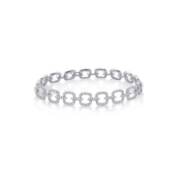 2.95ctw Diamond Bracelet-14k White Gold Lumina Gem Wilmington, NC
