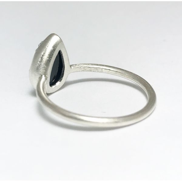 Nina Nguyen Adorn Petite Teardrop Black Druzy Ring Image 2 Lumina Gem Wilmington, NC