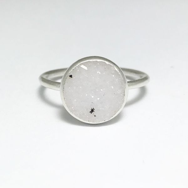 Nina Nguyen Chillaxin White Druzy Quartz Ring Lumina Gem Wilmington, NC