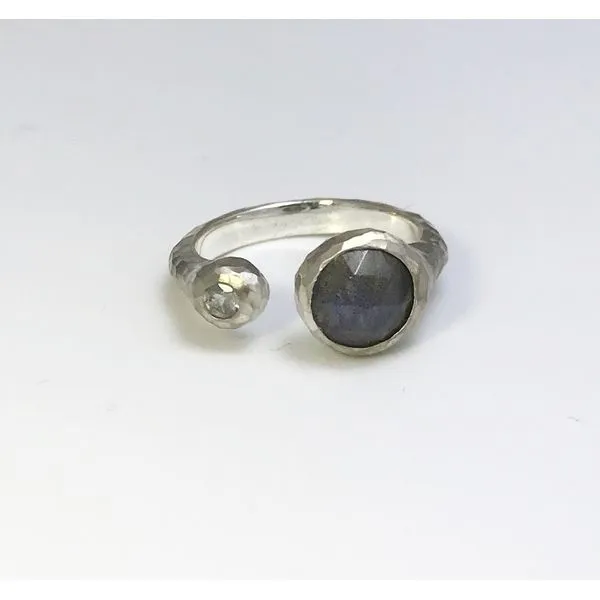 Nina Nguyen Labradorite and Moonstone Petal Ring Lumina Gem Wilmington, NC