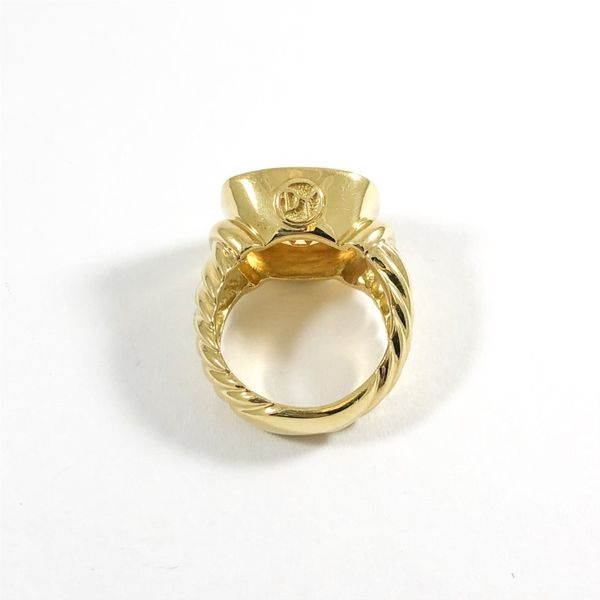 David Yurman Citrine and 18k Yellow Gold Ring Image 3 Lumina Gem Wilmington, NC