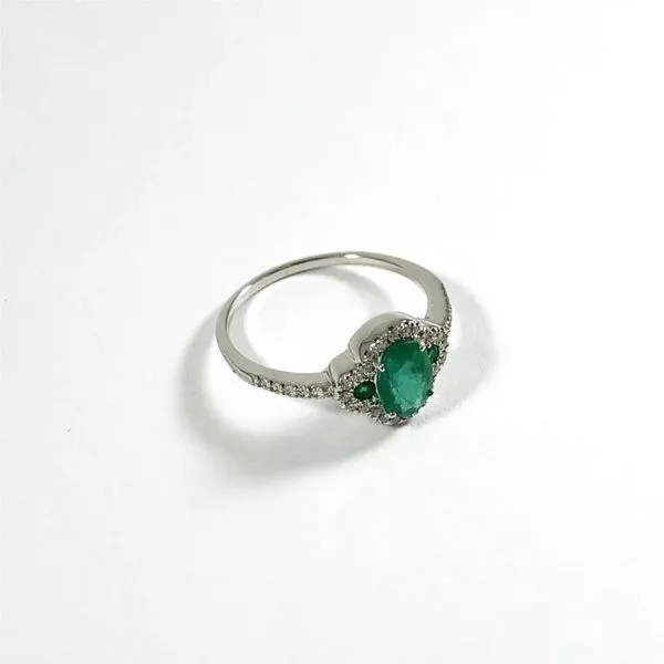 Venetti Emerald and Diamond Ring Image 2 Lumina Gem Wilmington, NC