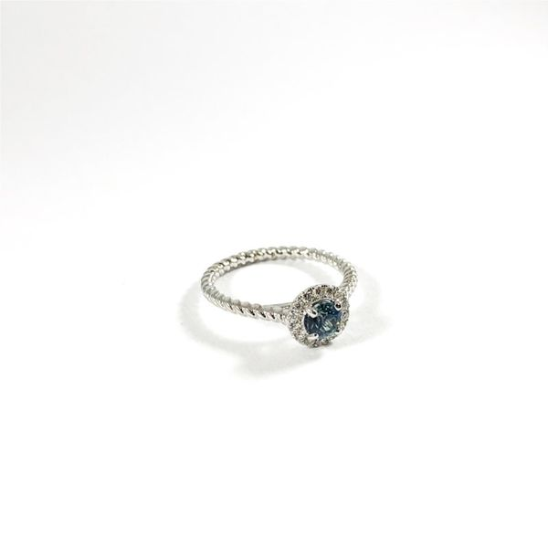 Montana Sapphire and Diamond Ring Image 2 Lumina Gem Wilmington, NC
