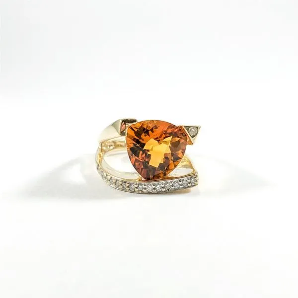 Frank Reubel 5ct Citrine and Diamond Ring Lumina Gem Wilmington, NC