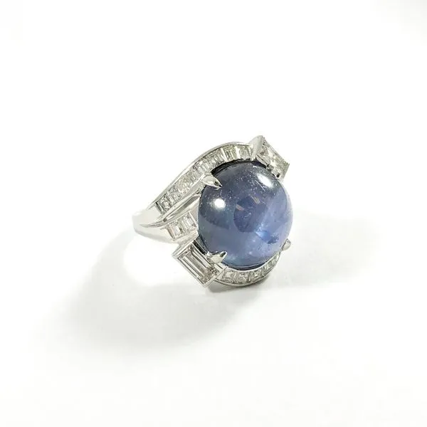 Star Sapphire and Diamond Ring Image 2 Lumina Gem Wilmington, NC