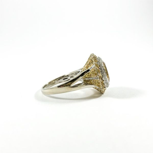 Citrine, Diamond, and Yellow Sapphire Ring Image 2 Lumina Gem Wilmington, NC