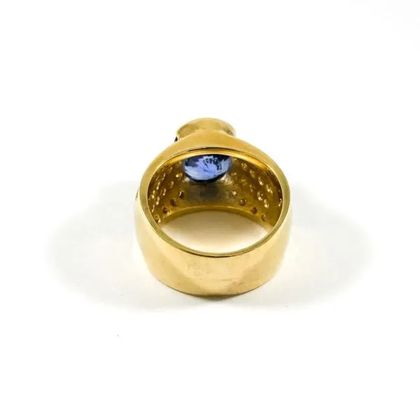 7.65ct Sapphire and Diamond Ring - H Color SI Clarity Image 3 Lumina Gem Wilmington, NC