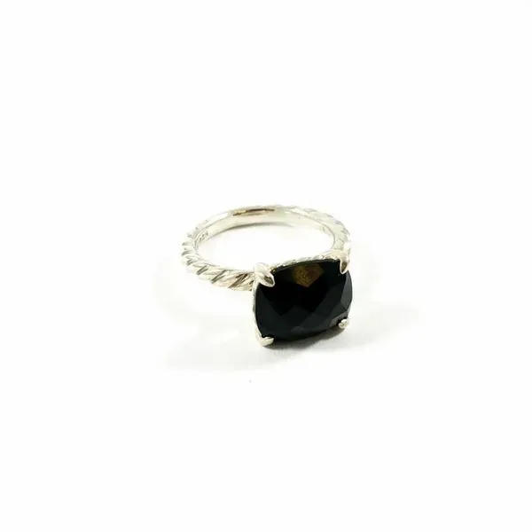 David Yurman Onyx Cable Classics Ring Image 2 Lumina Gem Wilmington, NC