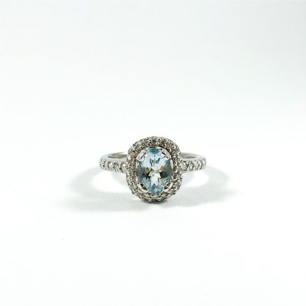 .99ct Aquamarine and Diamond Ring - White Gold Lumina Gem Wilmington, NC