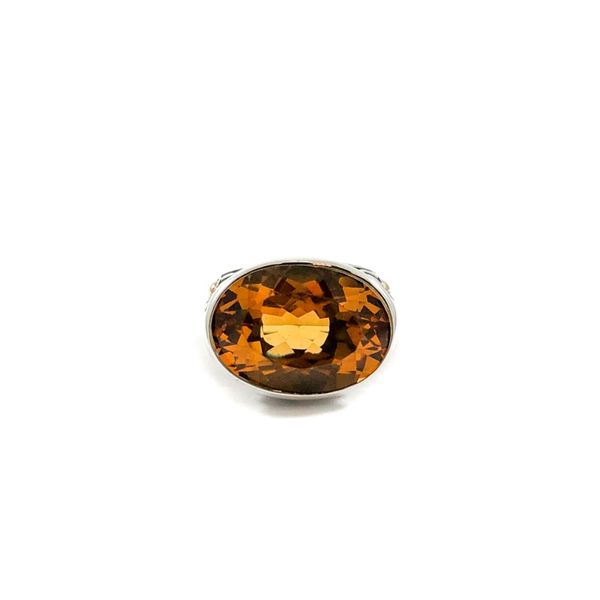 Samuel B Citrine Ring - Sterling Silver and Yellow Gold Lumina Gem Wilmington, NC