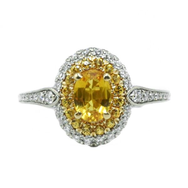 Yellow Sapphire and Diamond Ring Lumina Gem Wilmington, NC