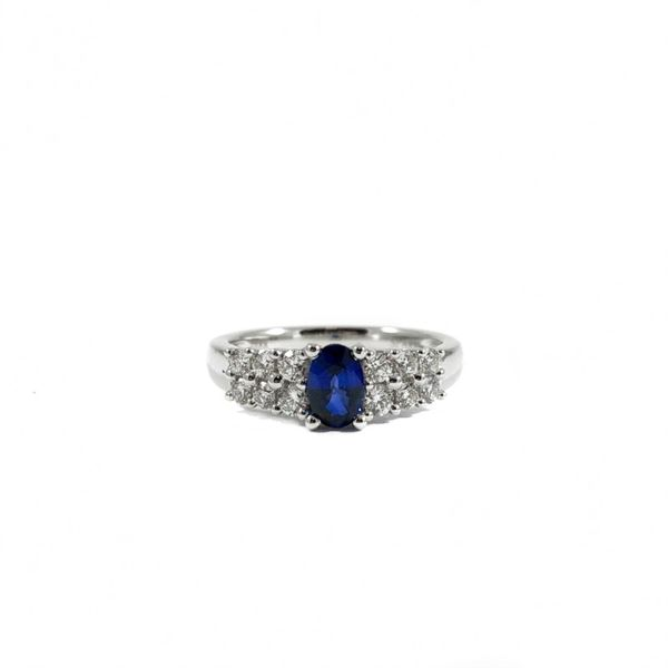 .62ct Sapphire and Diamond Ring - White Gold Lumina Gem Wilmington, NC