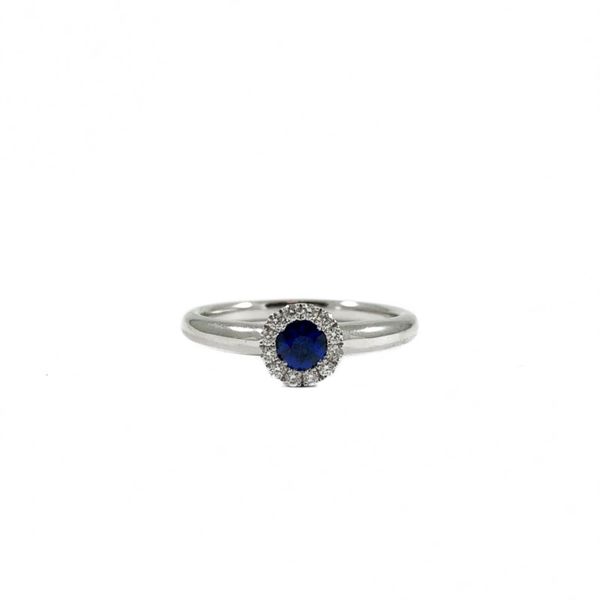 .25ct Sapphire and Diamond Ring - White Gold Lumina Gem Wilmington, NC