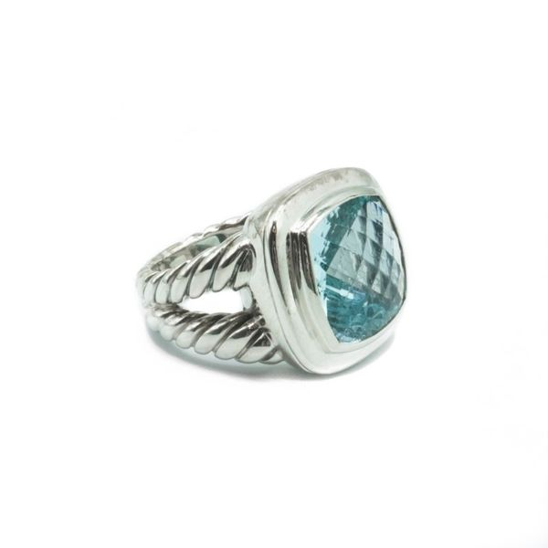 David Yurman Blue Topaz Albion Ring Image 2 Lumina Gem Wilmington, NC