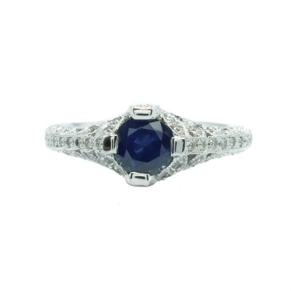 Sapphire and Diamond Ring - White Gold Lumina Gem Wilmington, NC