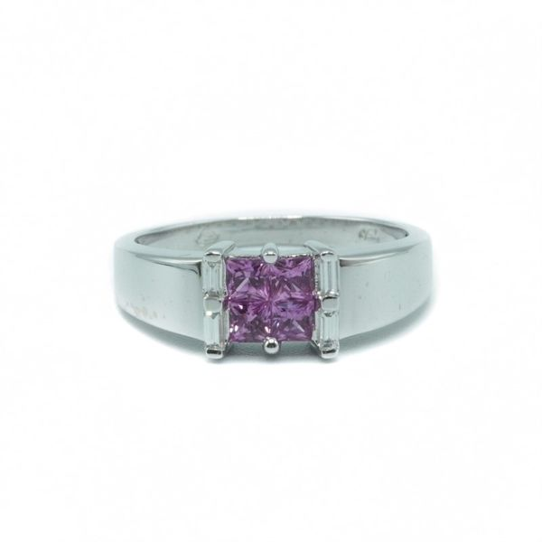 Pink Sapphire and Diamond Ring - White Gold Lumina Gem Wilmington, NC
