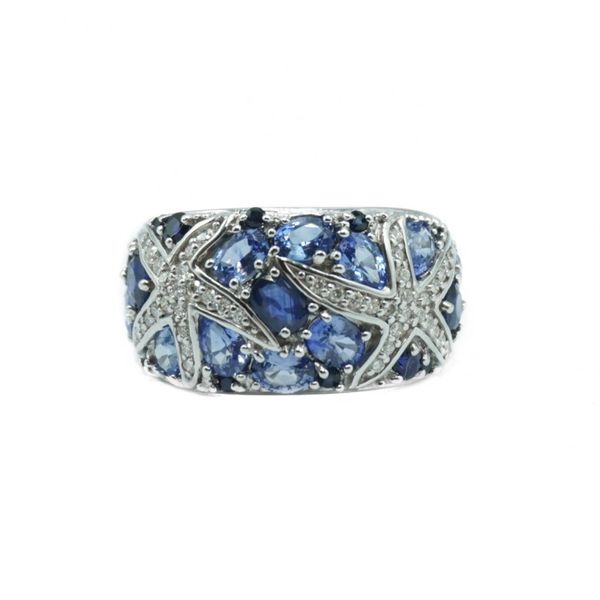 Effy Sealife Sapphire and Diamond Ring - White Gold Lumina Gem Wilmington, NC