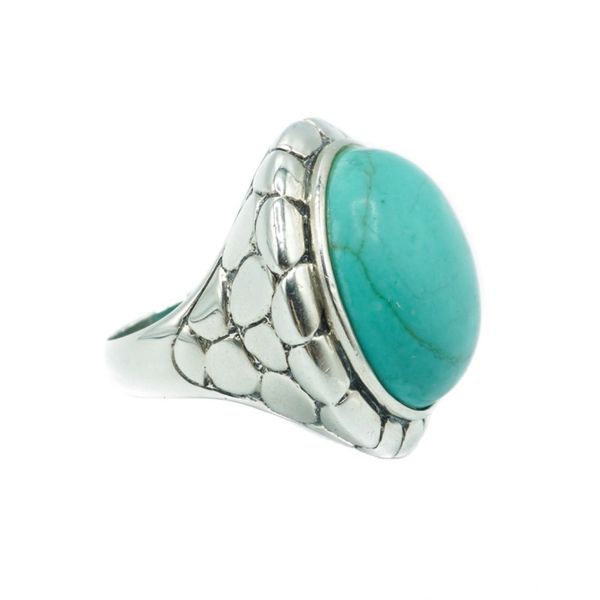 Turquoise and Sterling Silver Ring Image 2 Lumina Gem Wilmington, NC