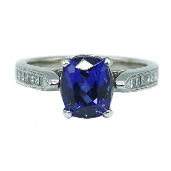 Tanzanite and Diamond Ring - White Gold Lumina Gem Wilmington, NC