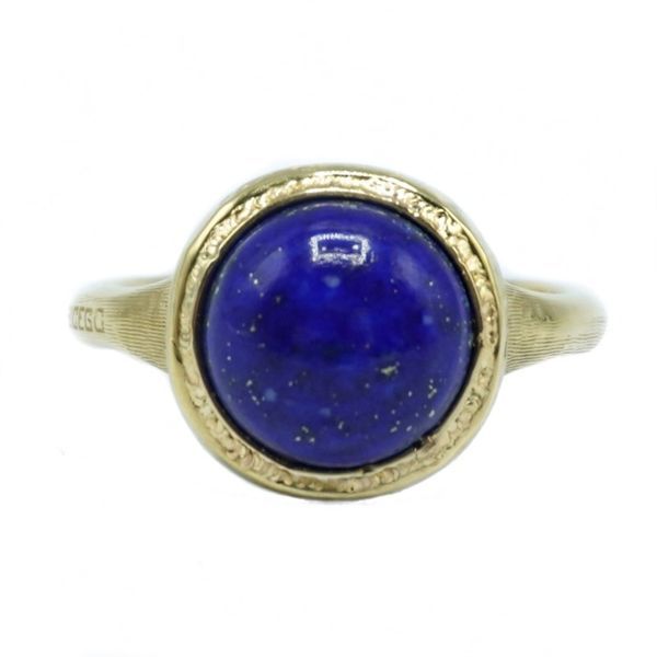 Lapis and Yellow Gold Ring - Marco Bicego Setting Lumina Gem Wilmington, NC