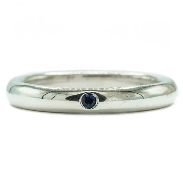 Tiffany and Co. Sterling Silver and Sapphire Band Lumina Gem Wilmington, NC