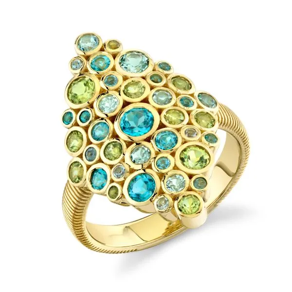 Sloane Street Marquise Bubble Ring - 18k Yellow Gold Lumina Gem Wilmington, NC