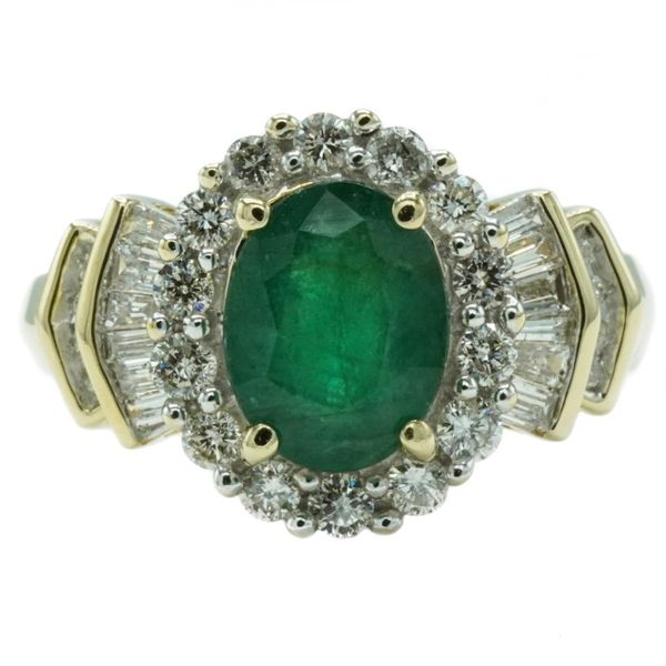 Emerald and Diamond Ring in Yellow Gold Lumina Gem Wilmington, NC