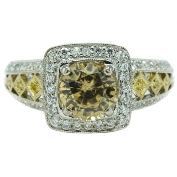 Effy Champagne Zircon and .40ctw Diamond Ring in 18k Gold Lumina Gem Wilmington, NC